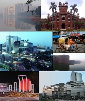 Photo of the city of Dhaka