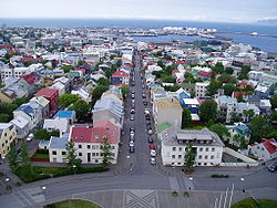 Photo of the city of Reykjavik