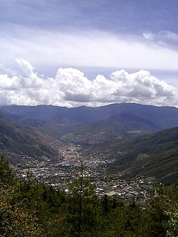 Photo of the city of Thimphu